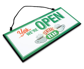 Friends Central Perk Reversible Hanging Sign Wall Art | 12 x 5 Inches
