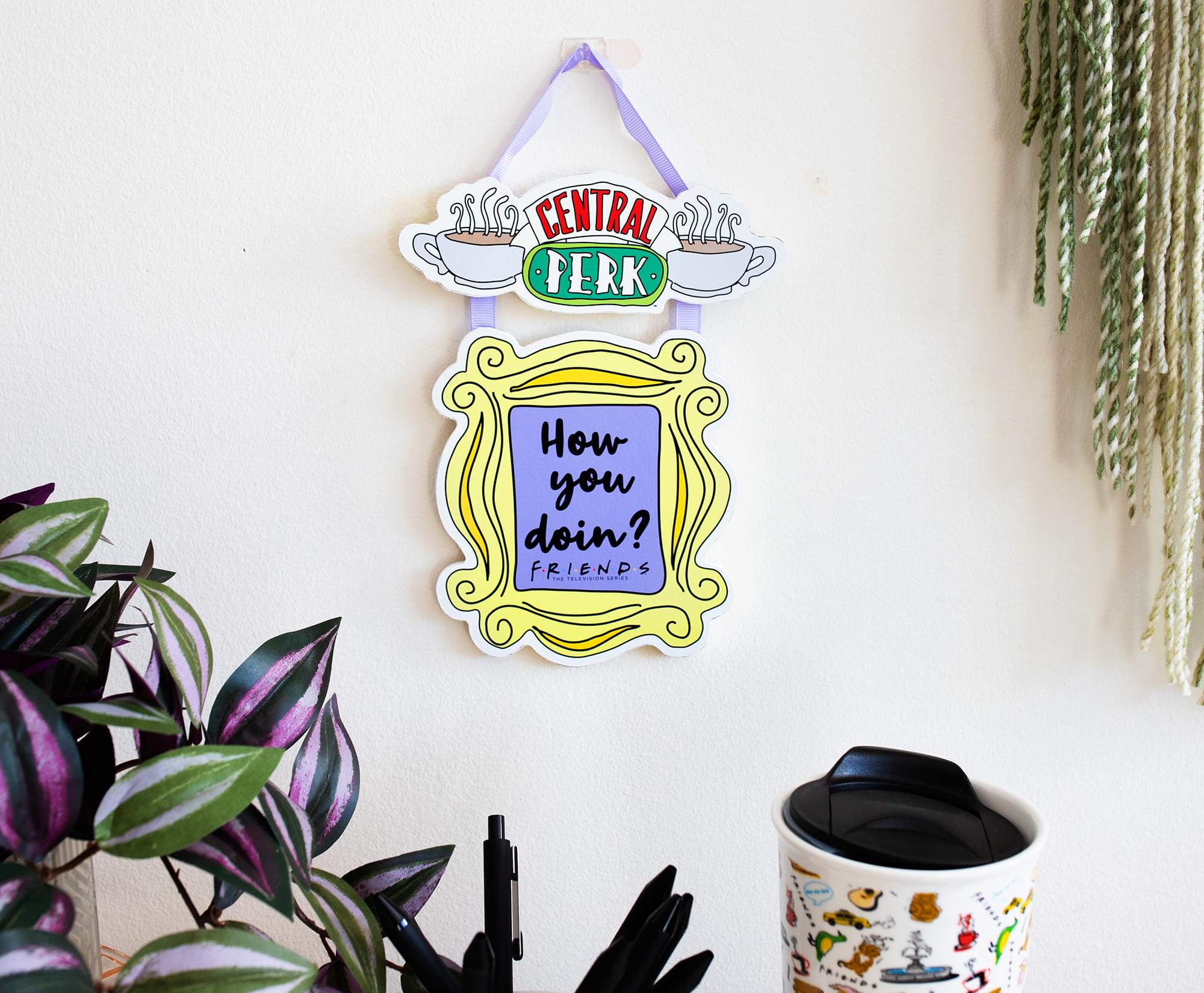 Friends "How You Doin?" 2-Piece Hanging Sign Wall Art