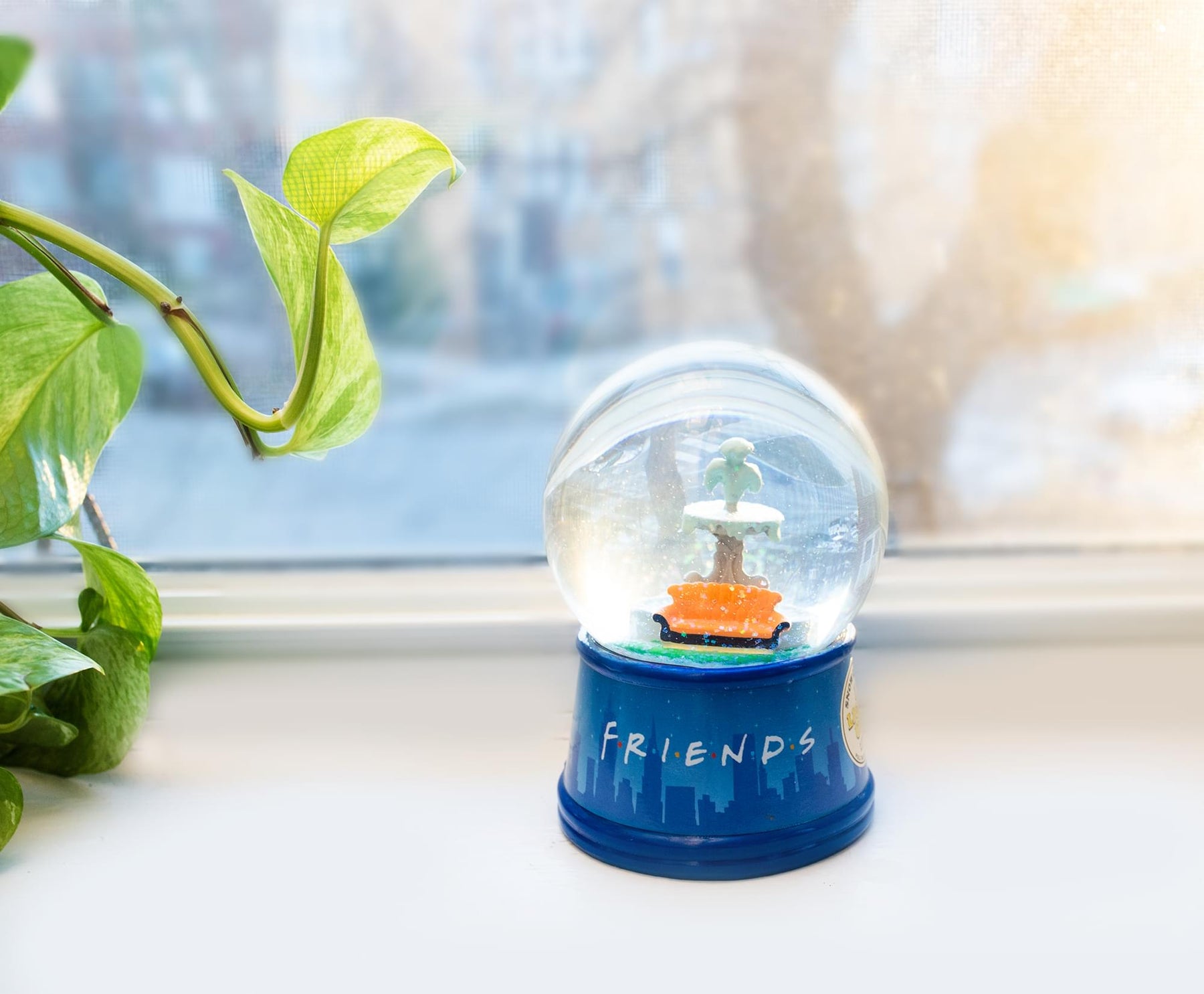 Friends Fountain Light-Up Snow Globe | 4 Inches Tall