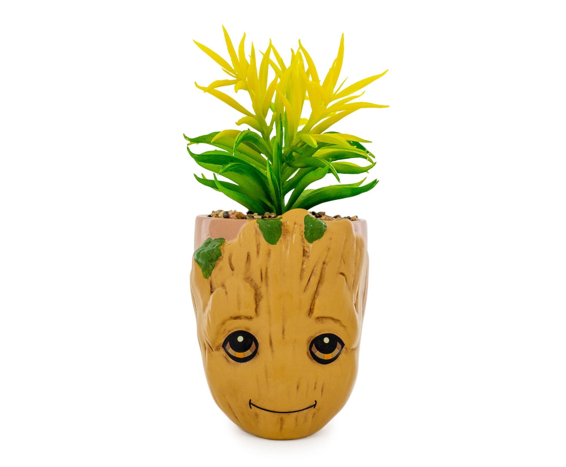 groot in plant pot Marvel Groot Ceramic Planter w/ Artificial Plant