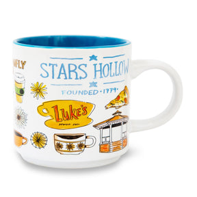 Gilmore Girls Stars Hollow Allover Icons Ceramic Stacking Mug | Holds 13 Ounces