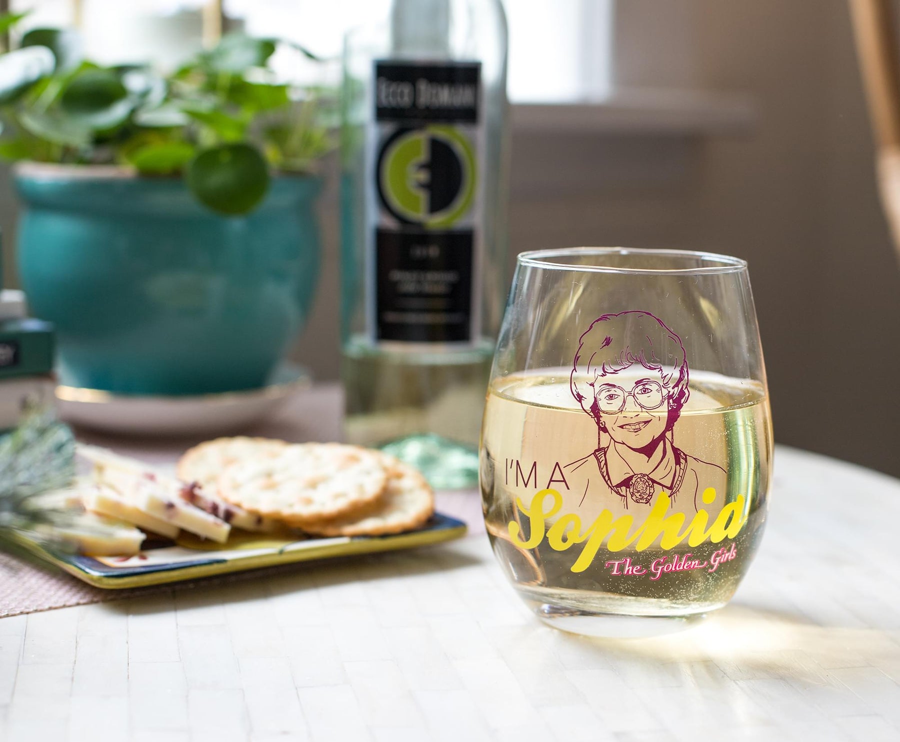 The Golden Girls Stemless Wine Glass Collectible Set of 4 | Each Holds 20 Ounces