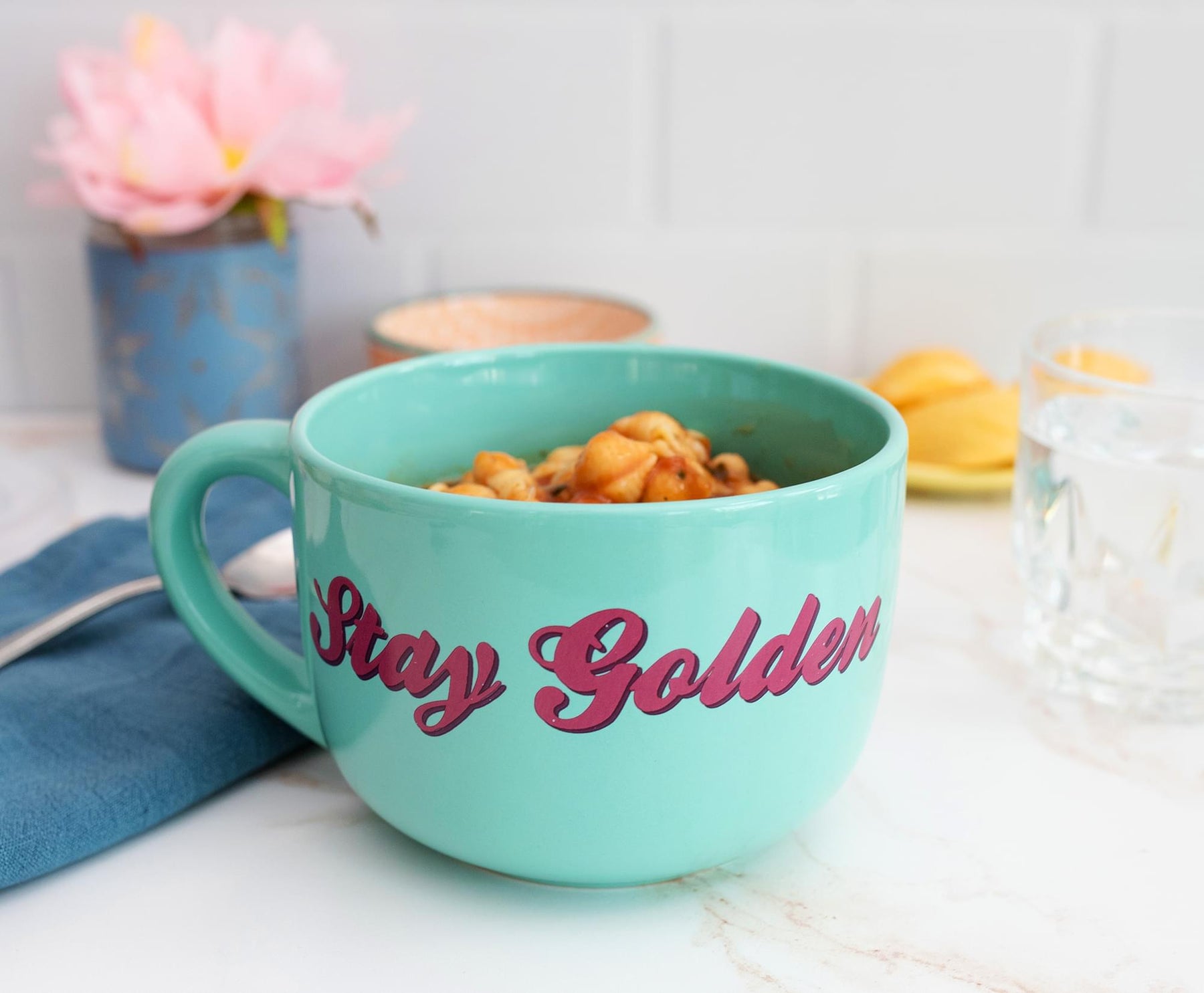 The Golden Girls Ceramic Soup Mug with Vented Lid | Holds 24 Ounces