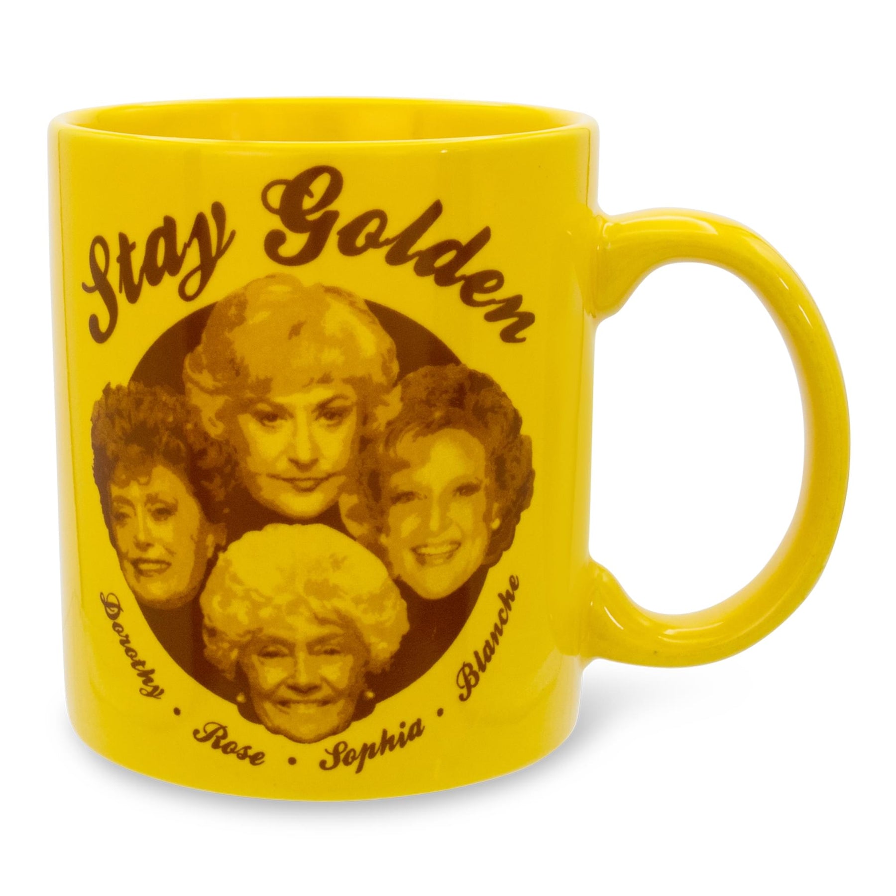 The Golden Girls "Stay Golden" Gold Ceramic Coffee Mug | Holds 20 Ounces