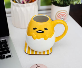 Sanrio Gudetama 3D Sculpted Ceramic Mug | Holds 20 Ounces