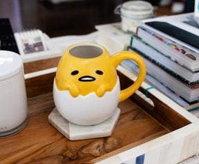 Sanrio Gudetama 3D Sculpted Ceramic Mug | Holds 20 Ounces