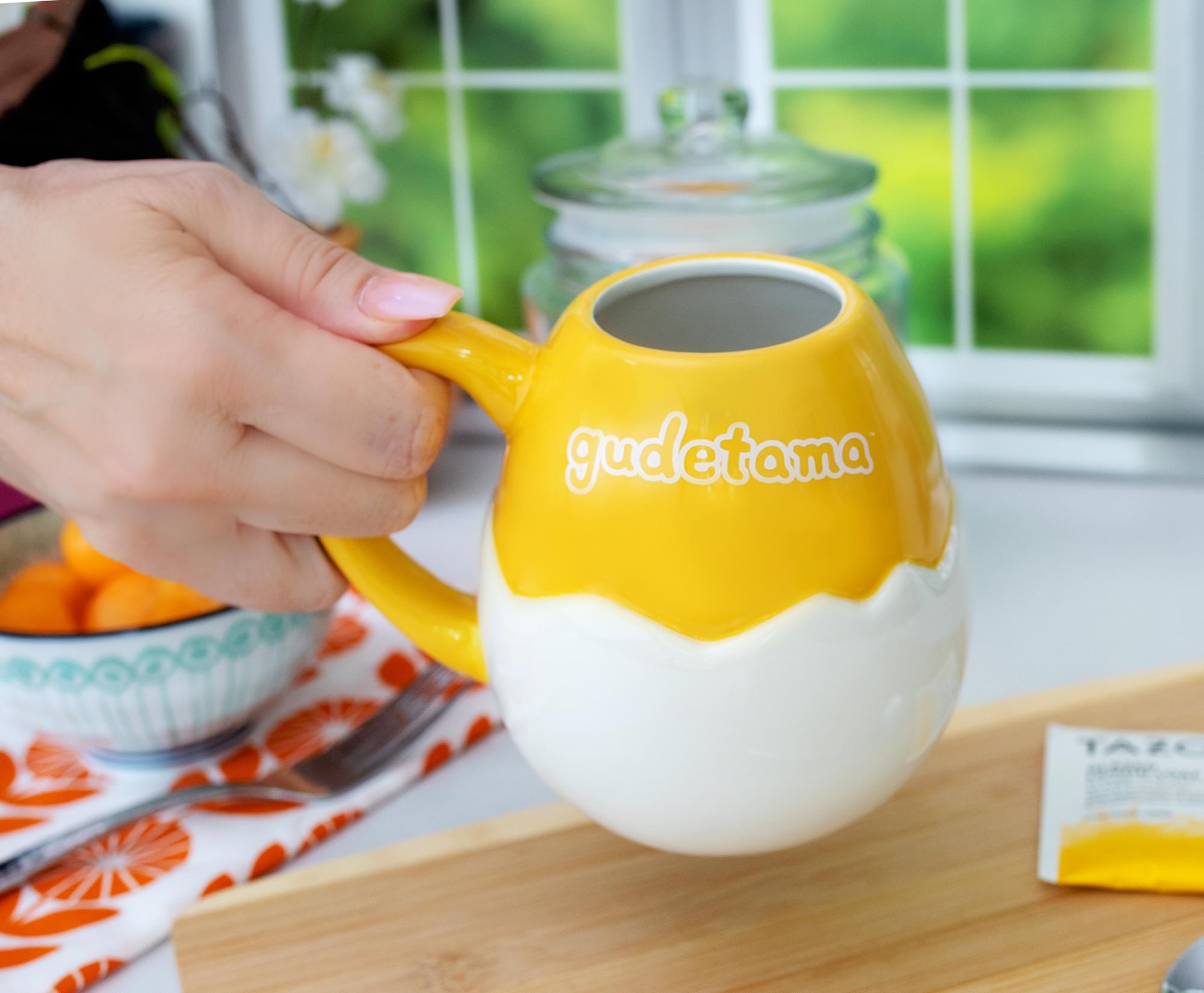 Sanrio Gudetama 3D Sculpted Ceramic Mug | Holds 20 Ounces
