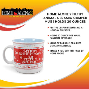 Home Alone 2 Filthy Animal Ceramic Camper Mug | Holds 20 Ounces