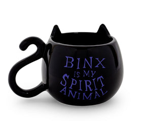 Disney Hocus Pocus Binx Black Cat Sculpted Ceramic Mug | Holds 20 Ounces
