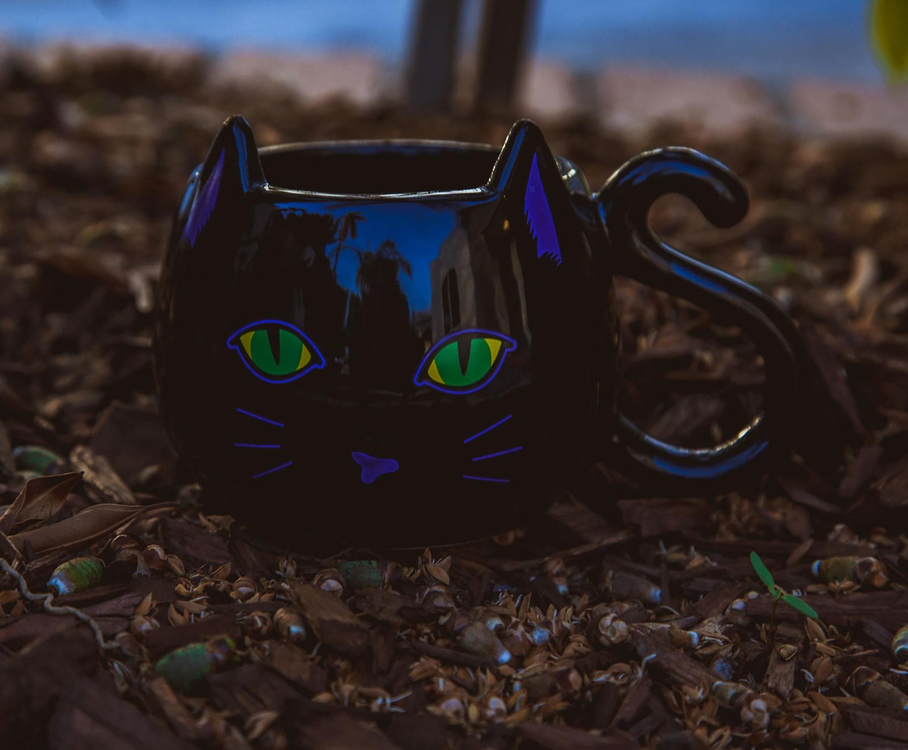 Disney Hocus Pocus Binx Black Cat Sculpted Ceramic Mug | Holds 20 Ounces