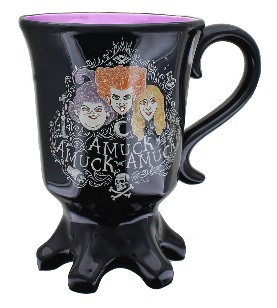 Disney Hocus Pocus Sanderson Sisters Amuck Sculpted Ceramic Mug | Holds 20 Ounce