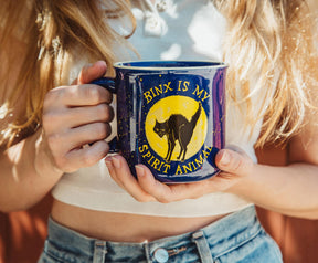 Disney Hocus Pocus "Binx Is My Spirit Animal" Ceramic Camper Mug | 20 Ounces