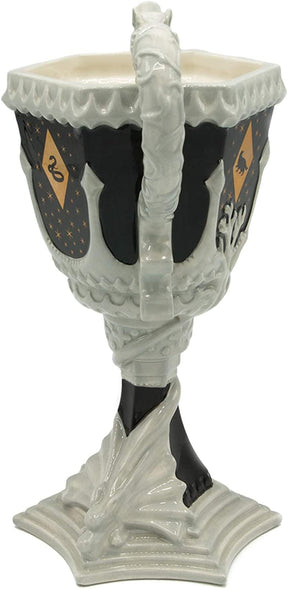 Harry Potter Hogwarts Crest 3D Sculpted Ceramic Goblet Mug | Holds 20 Ounces