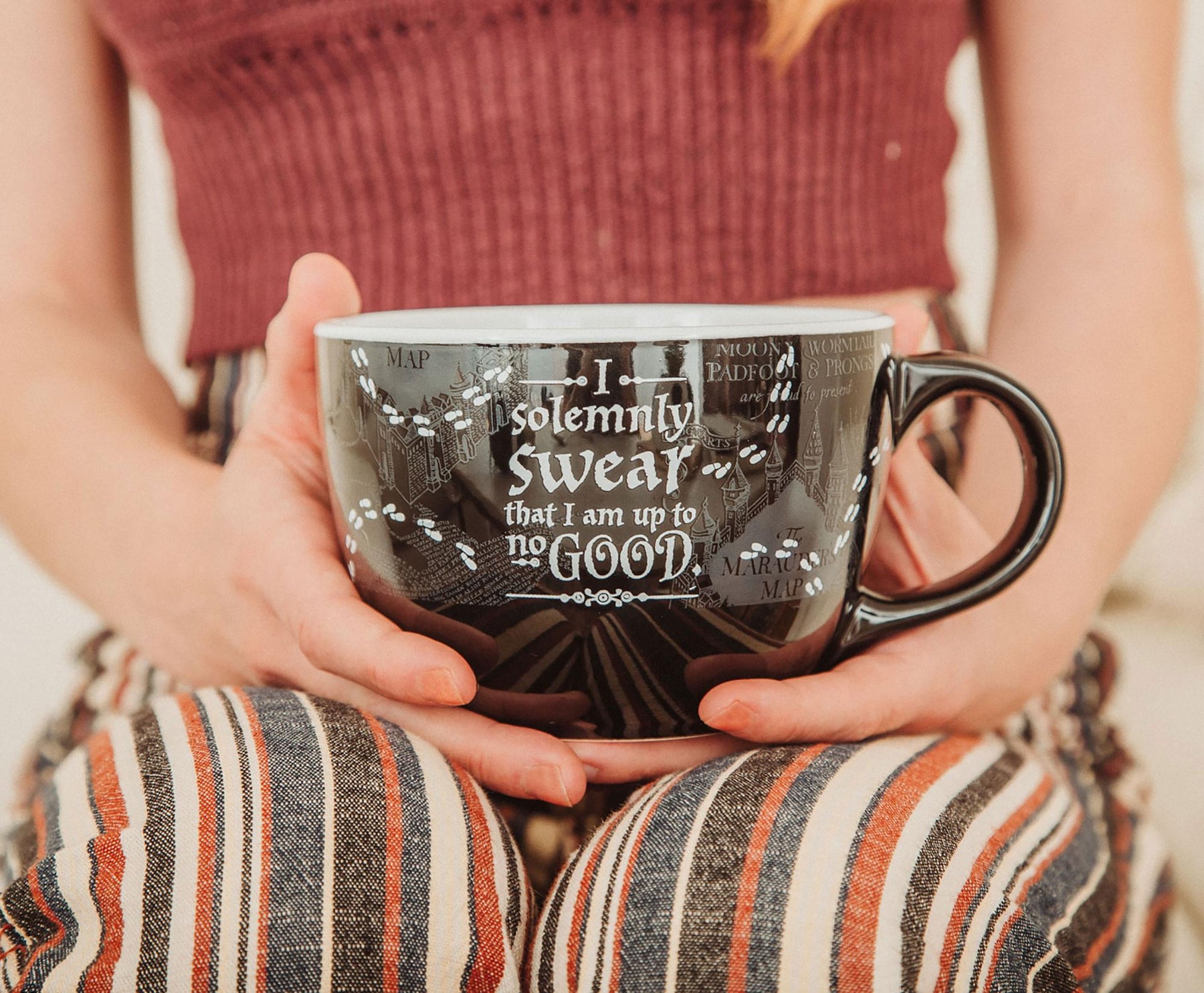 Harry Potter Marauder's Map Ceramic Soup Mug | 24 Ounces