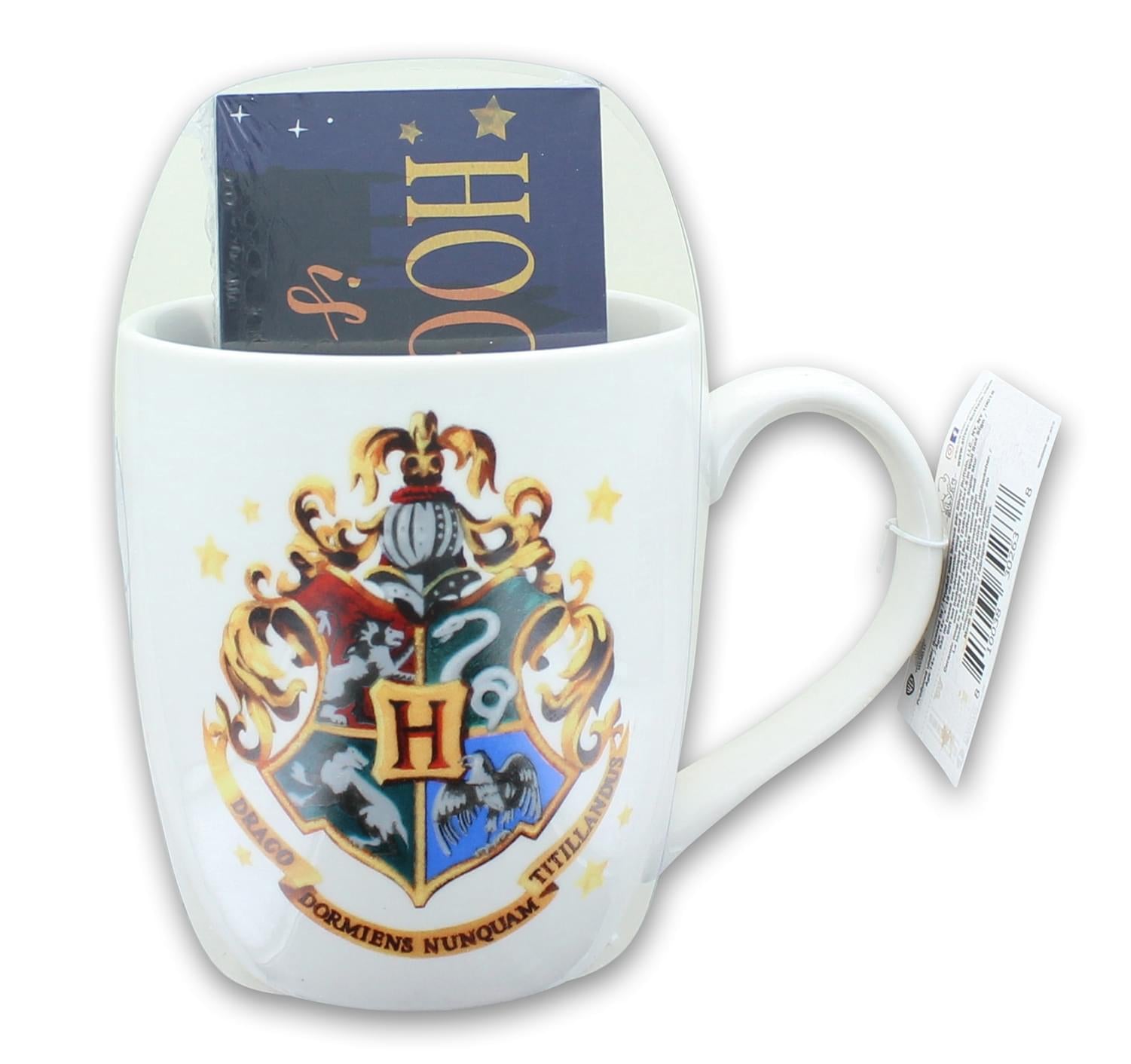 Harry Potter Hogwarts 18oz Ceramic Mug & 5 x 2.5 Inch Wall Sign Gift Set