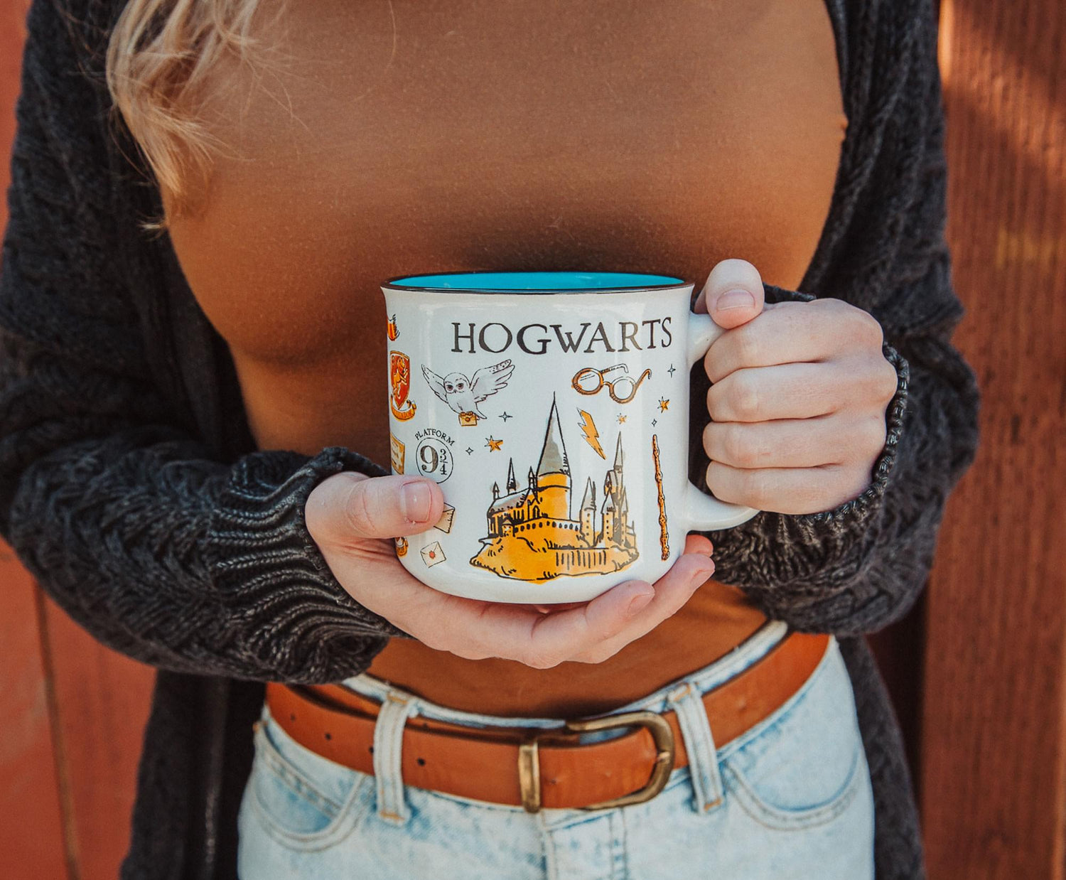 Harry Potter Hogwarts All Over Icons Destination 20oz Ceramic Mug | Fr