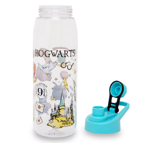 Harry Potter Hogwarts Destination Plastic Water Bottle With Twist Spout | Holds 28 Ounces