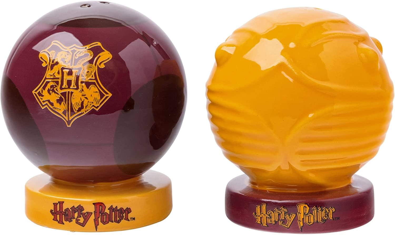 Harry Potter Quaffle Snitch Ceramic Salt and Pepper Shaker Set