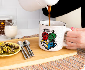 Harry Potter Hogwarts Crest Ceramic Camper Mug | Holds 20 Ounces