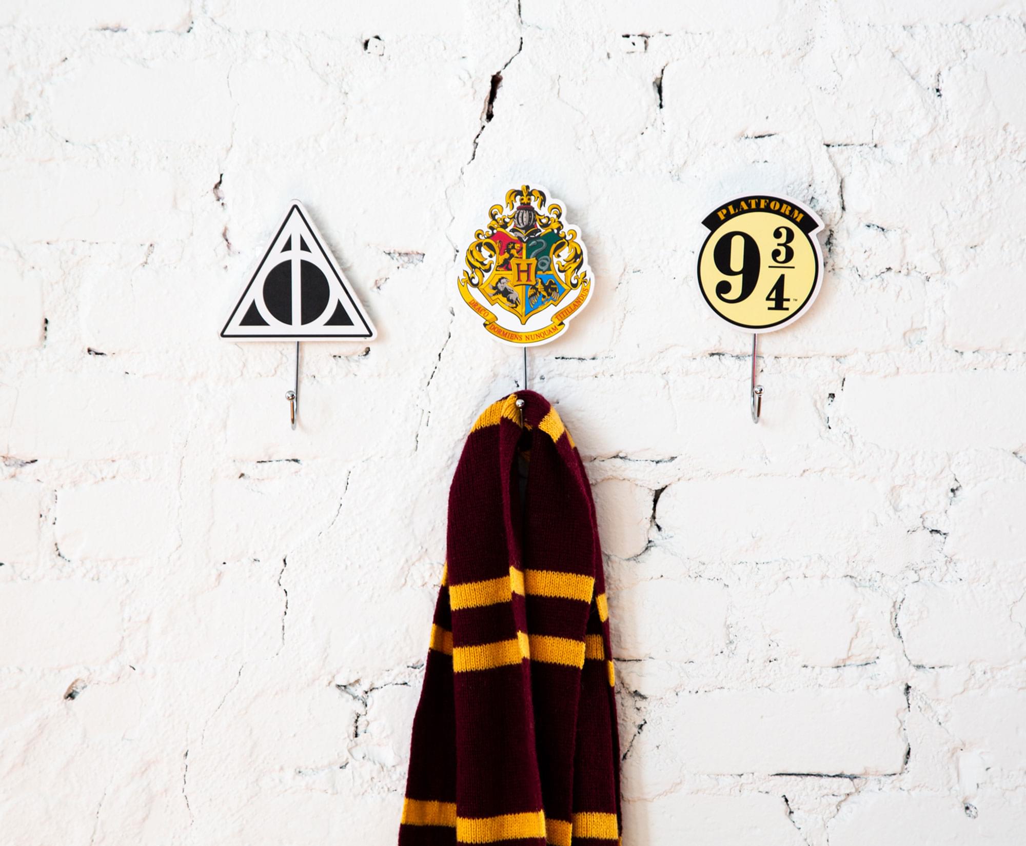Harry Potter Icons Die-Cut Coat Hanger Wall Hooks | Set of 3
