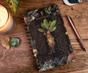 Harry Potter Mandrake Floral 5-Tab Spiral Notebook Journal