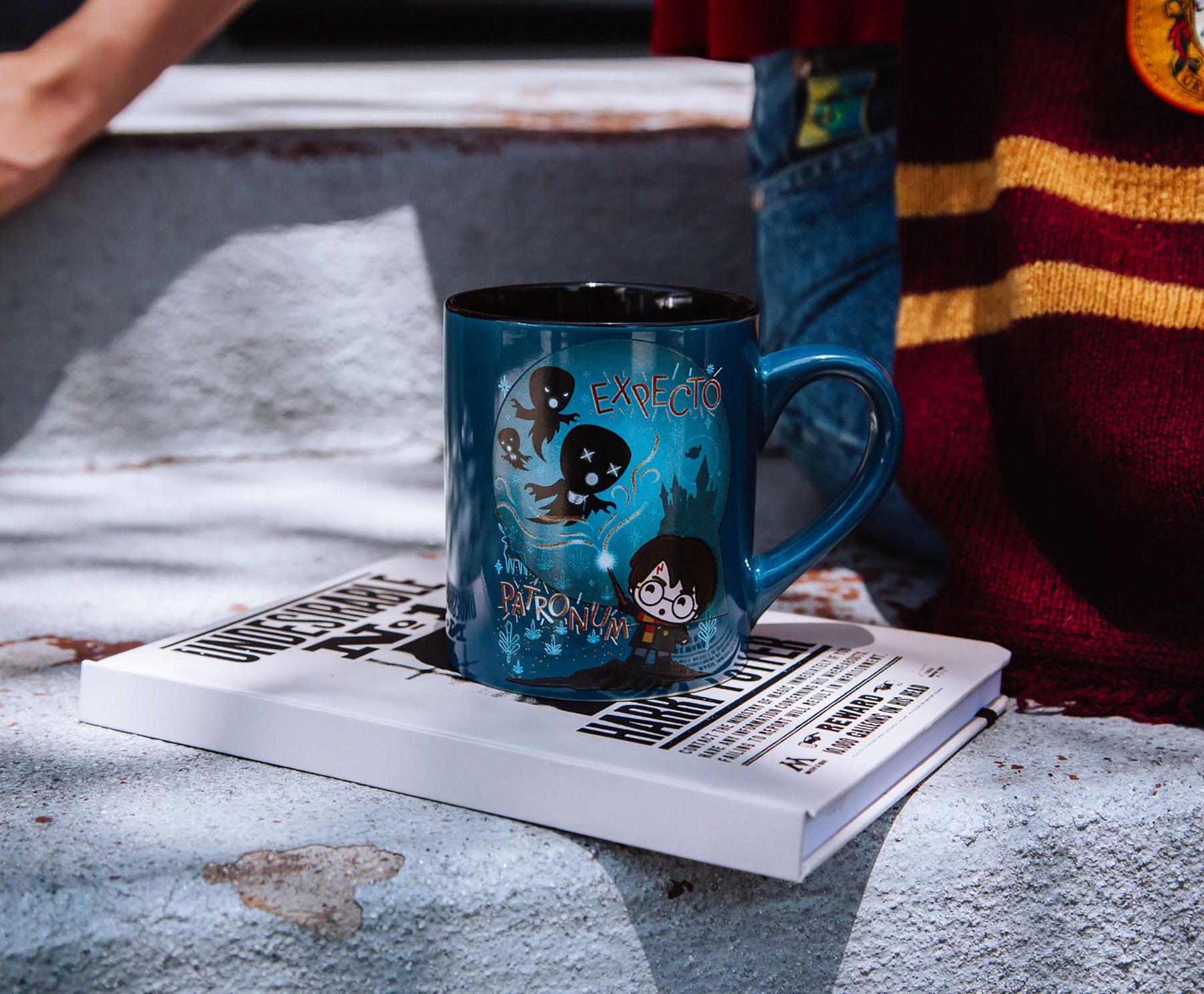 Harry Potter Chibi "Expecto Patronum" Ceramic Mug | Holds 14 Ounces