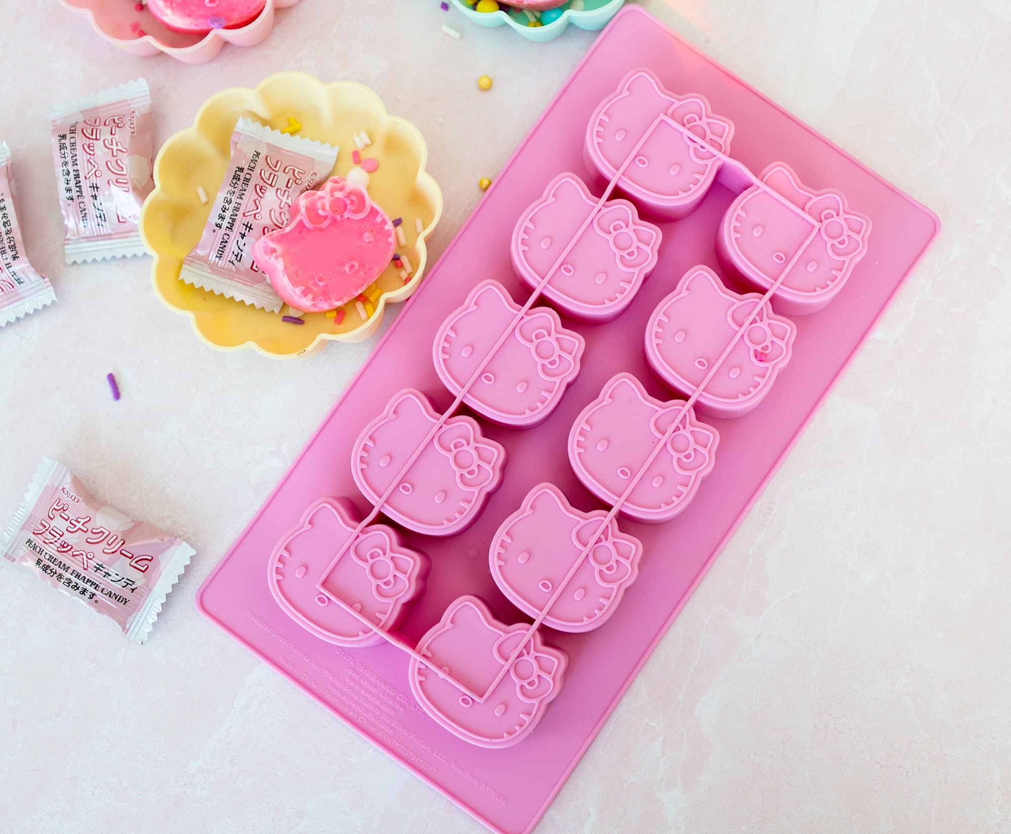 Sanrio Hello Kitty Silicone Mold Ice Cube Tray | Makes 10 Cubes