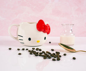Hello Kitty Red Bow Ceramic 3D Molded Mug | Holds 22 Ounces