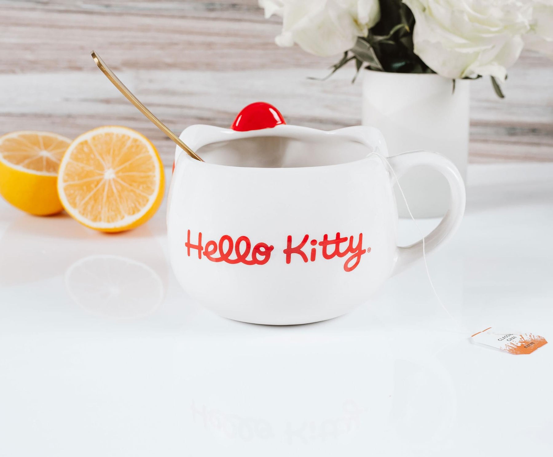Hello Kitty Red Bow Ceramic 3D Molded Mug | Holds 22 Ounces