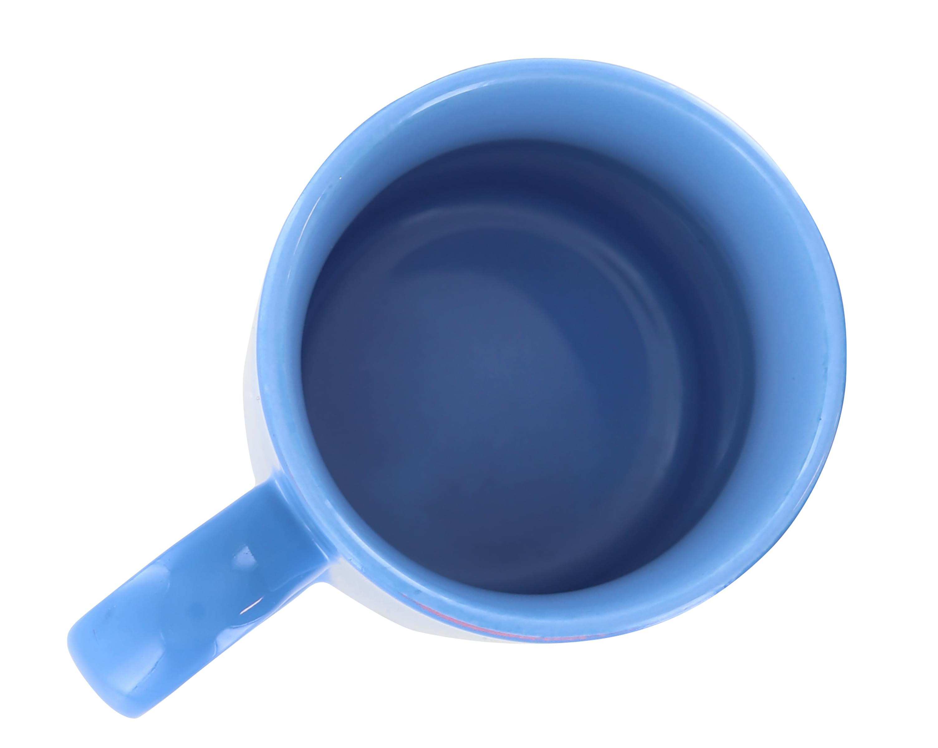 Sanrio Hello Kitty Blue Sparkles Ceramic Mug | Holds 14 Ounces