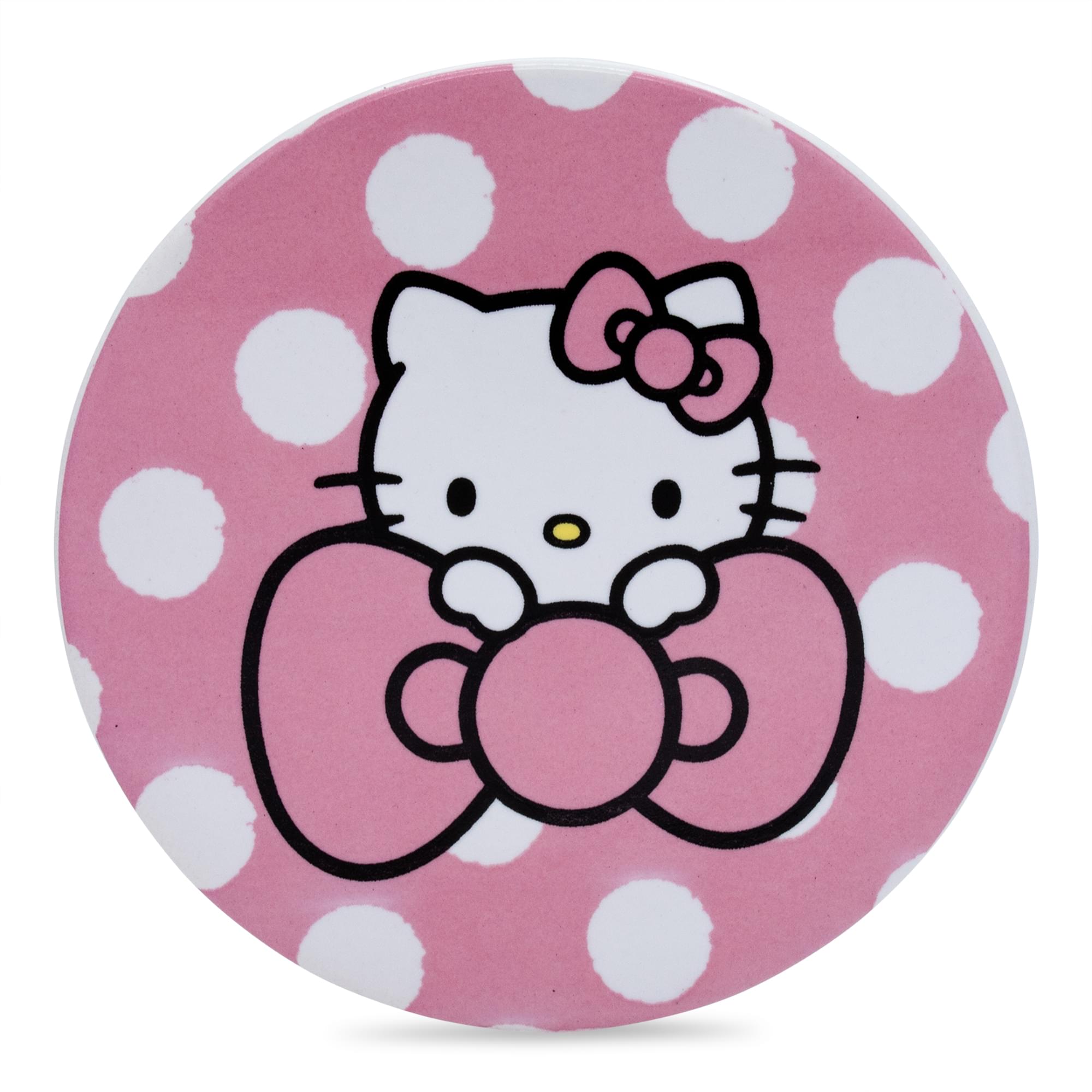 Sanrio Hello Kitty Perfect Pink 18-Ounce Ceramic Mug and Coaster Set