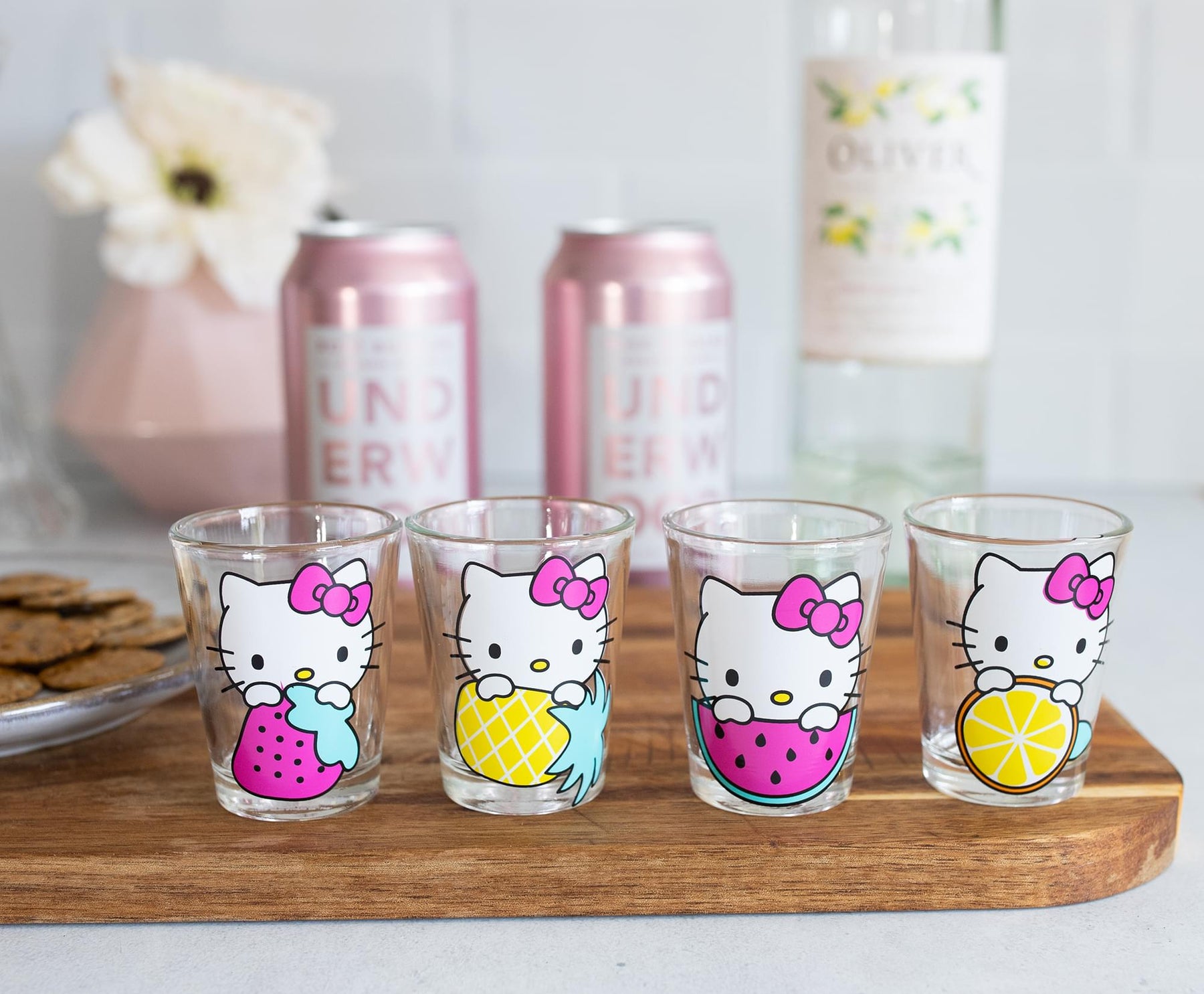 Hello Kitty 1.5-Ounce Mini Shot Glasses | Set of 4