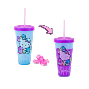 Sanrio Hello Kitty Starshine Color-Changing Plastic Tumbler | Holds 24 Ounces
