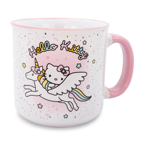 Sanrio Hello Kitty Unicorn Star Ceramic Camper Mug | Holds 20 Ounces
