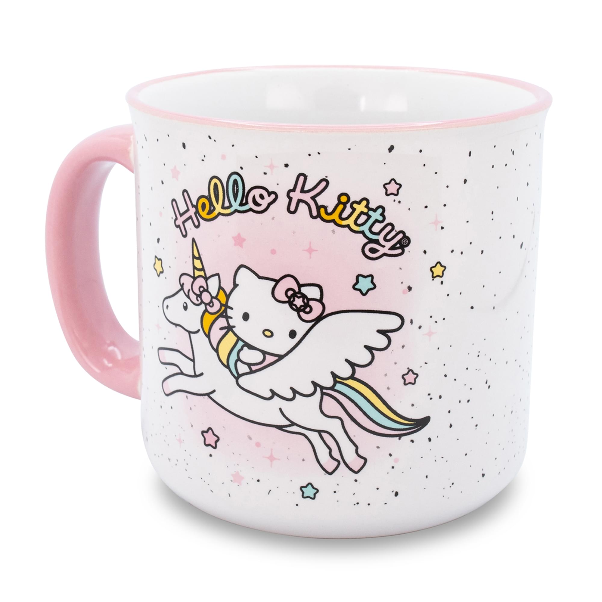 Sanrio Hello Kitty Unicorn Star Ceramic Camper Mug | Holds 20 Ounces
