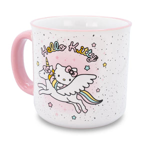 Sanrio Hello Kitty Unicorn Star Ceramic Camper Mug | Holds 20 Ounces