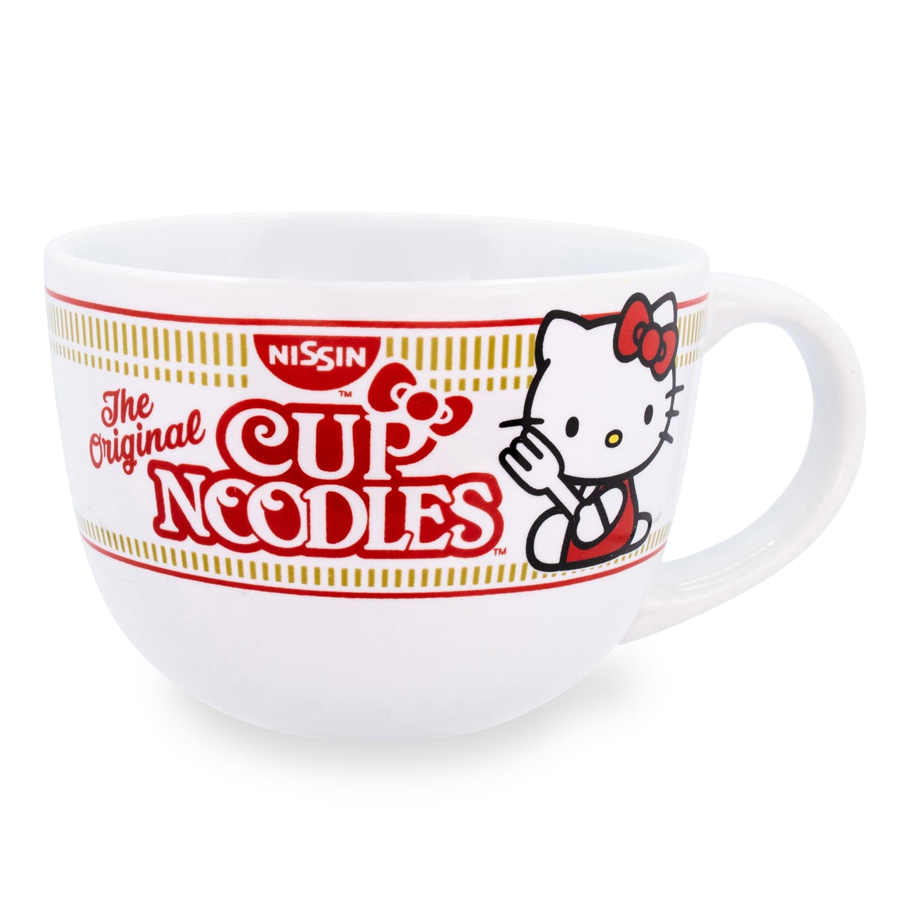 Sanrio Hello Kitty x Nissin Cup Noodles Ceramic Soup Mug | Holds 24 Ounces