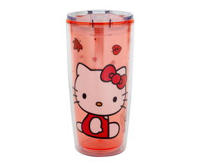 Sanrio Hello Kitty Pumpkin Spice Travel Tumbler w/ Slide Close Lid | 20 Ounces