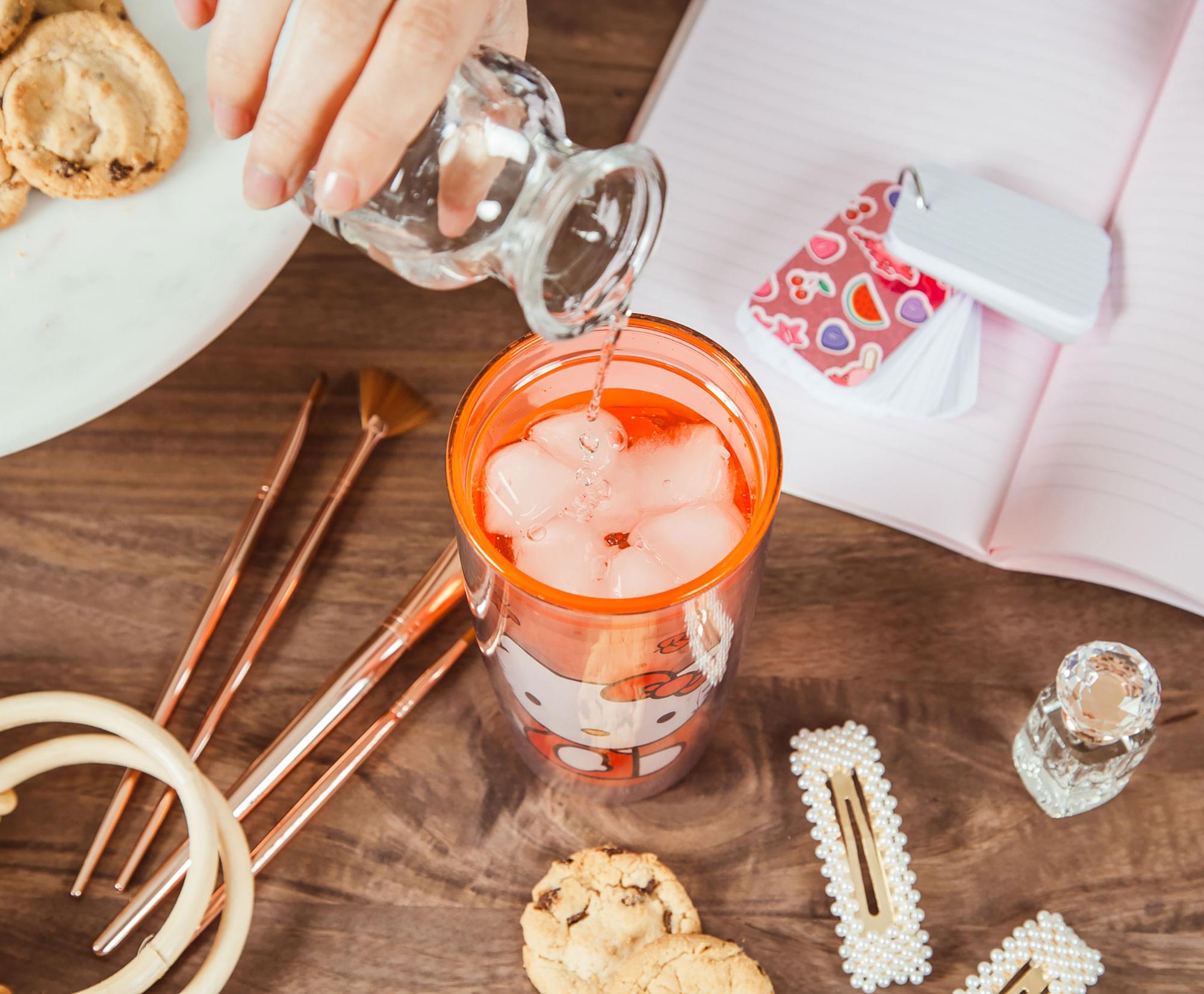 Sanrio Hello Kitty Pumpkin Spice Travel Tumbler w/ Slide Close Lid | 20 Ounces