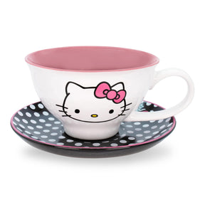 Sanrio Hello Kitty Ceramic Teacup and Saucer Set