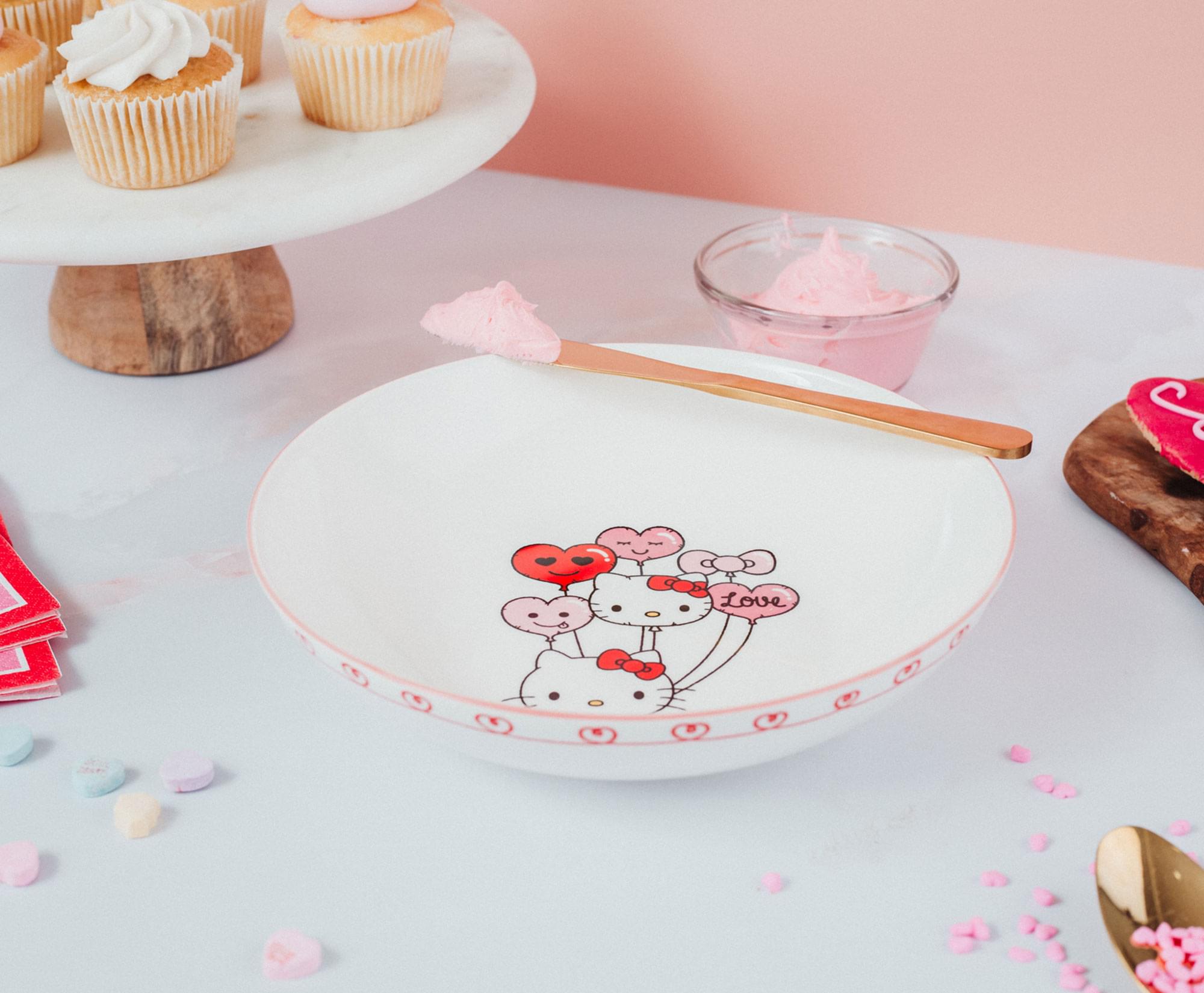 Sanrio Hello Kitty Balloons 9-Inch Ceramic Coupe Dinner Bowl
