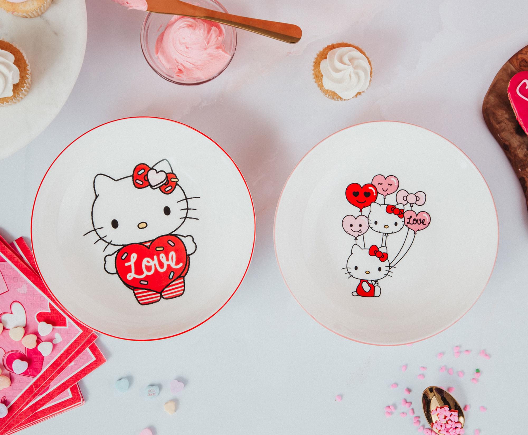 Sanrio Hello Kitty Balloons 9-Inch Ceramic Coupe Dinner Bowl