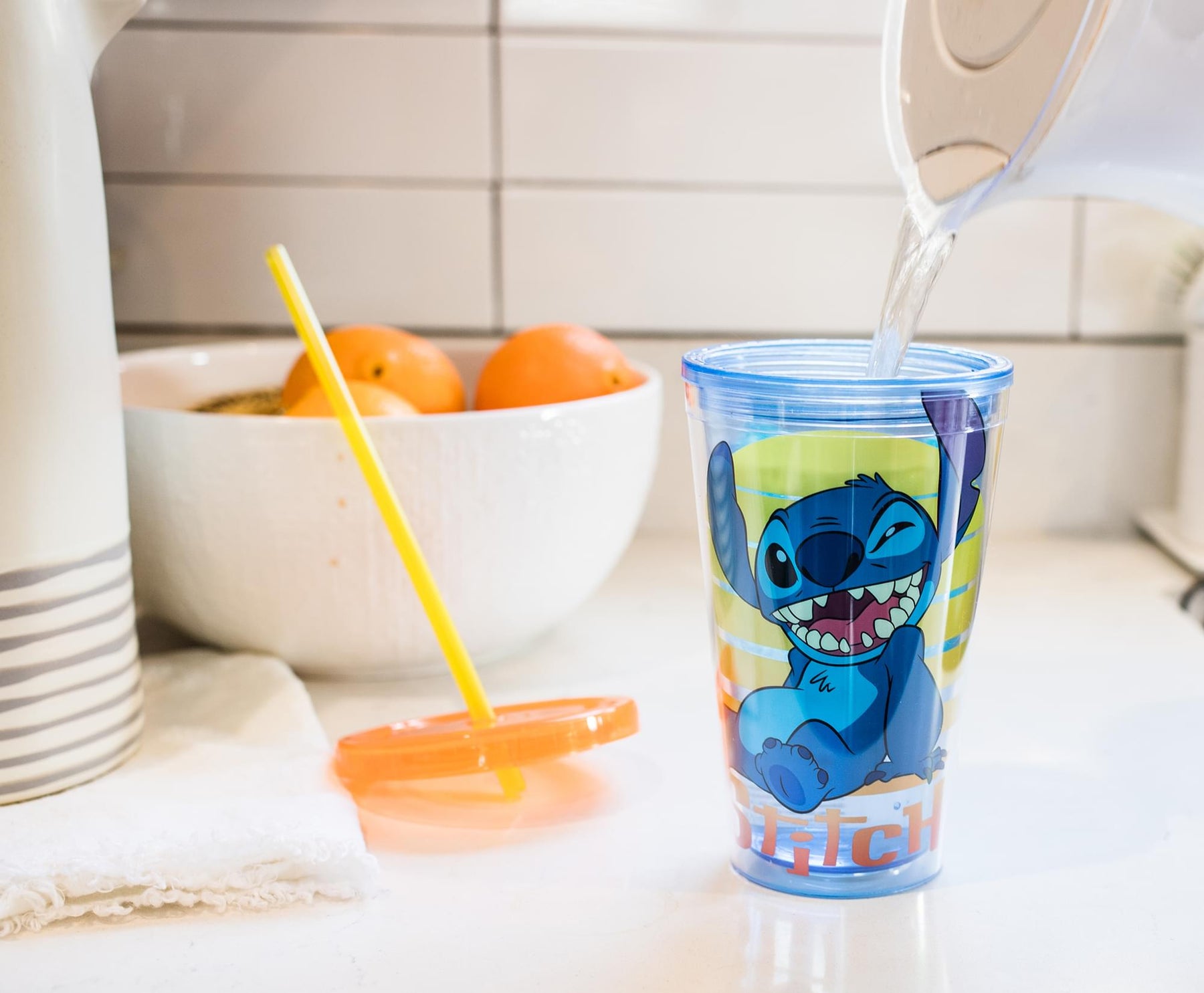 Disney Lilo & Stitch Carnival Cup With Ice Cubes | Holds 16 Ounces