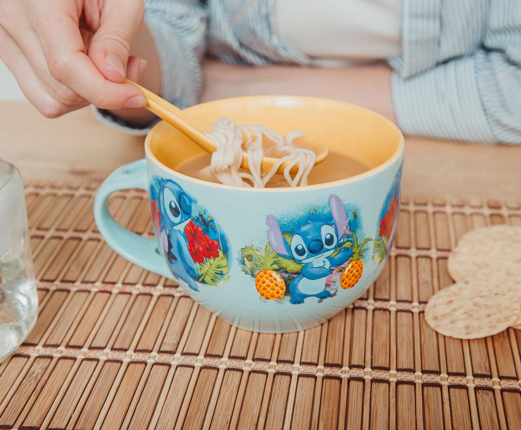 Disney Lilo & Stitch Ceramic Soup Mug With Spoon | Holds 24 Ounces