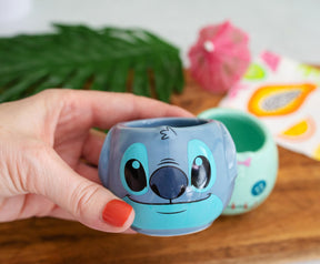 Disney Lilo & Stitch Scrump and Stitch Sculpted Ceramic Mini Mugs | Set of 2