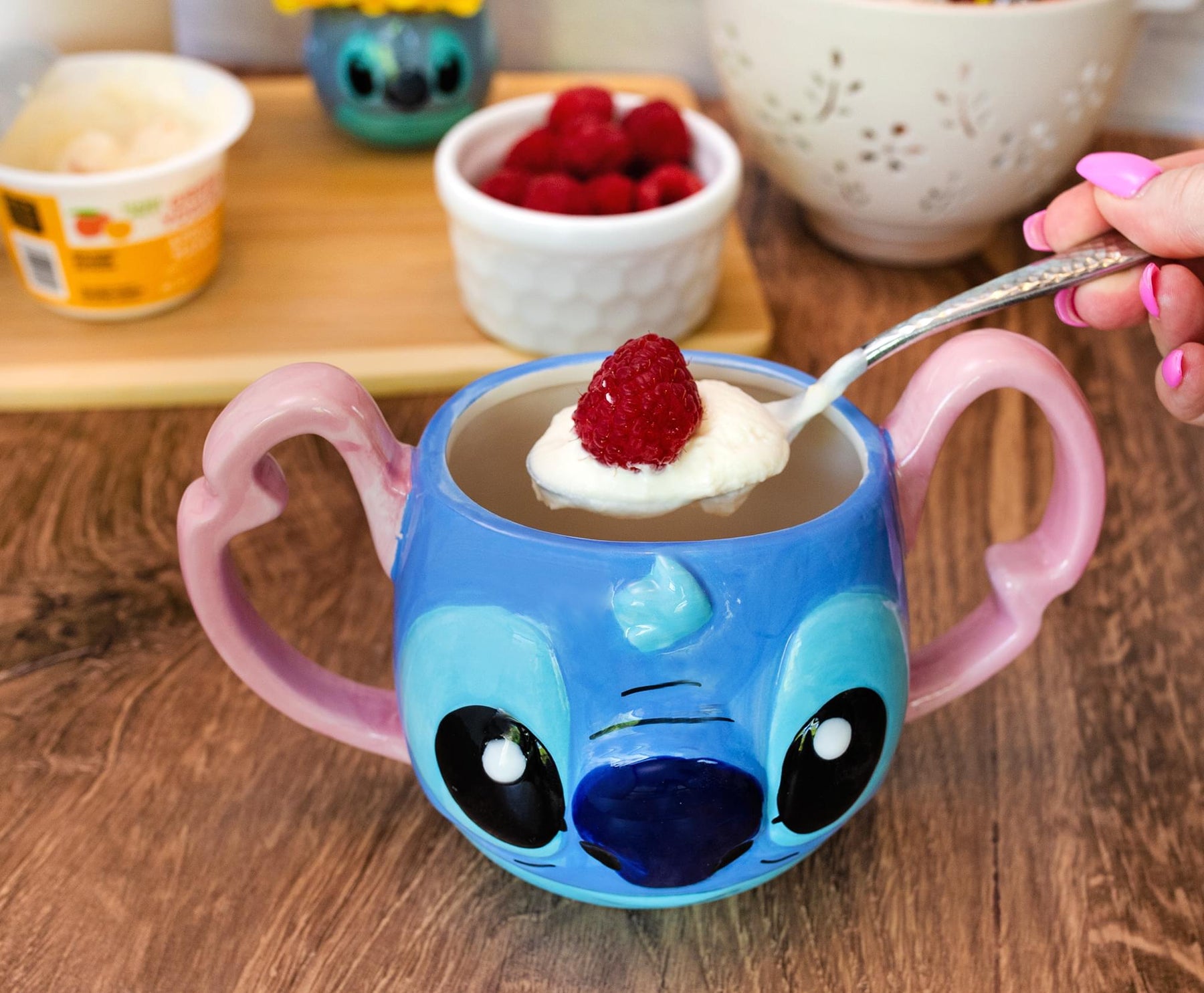 Disney Lilo & Stitch Experiment 626 Face 3D Sculpted Ceramic Mug | 16 Ounces