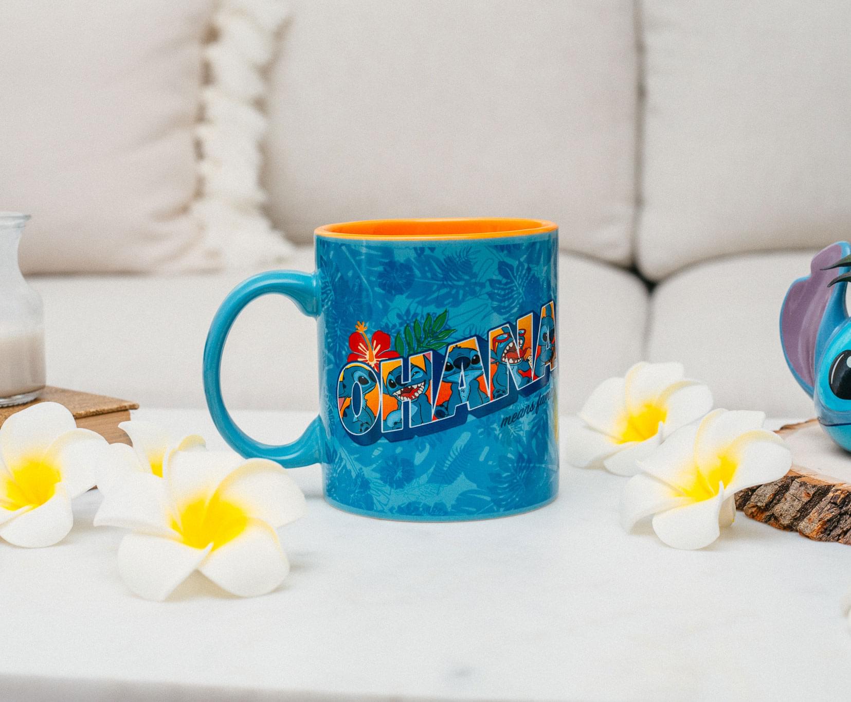 Disney Lilo & Stitch "Ohana Means Family" Ceramic Mug | Holds 20 Ounces