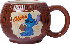 Disney Lilo & Stitch Coconut 3D Sculpted Ceramic Mug | Holds 20 Ounces