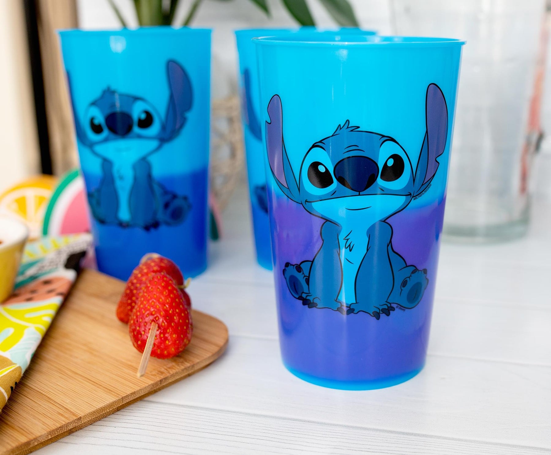 Disney Lilo & Stitch Color-Changing Plastic Cups | Set of 4