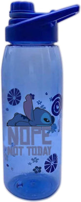 Disney Lilo & Stitch "Not Today" Water Bottle with Lid | Holds 28 Ounces